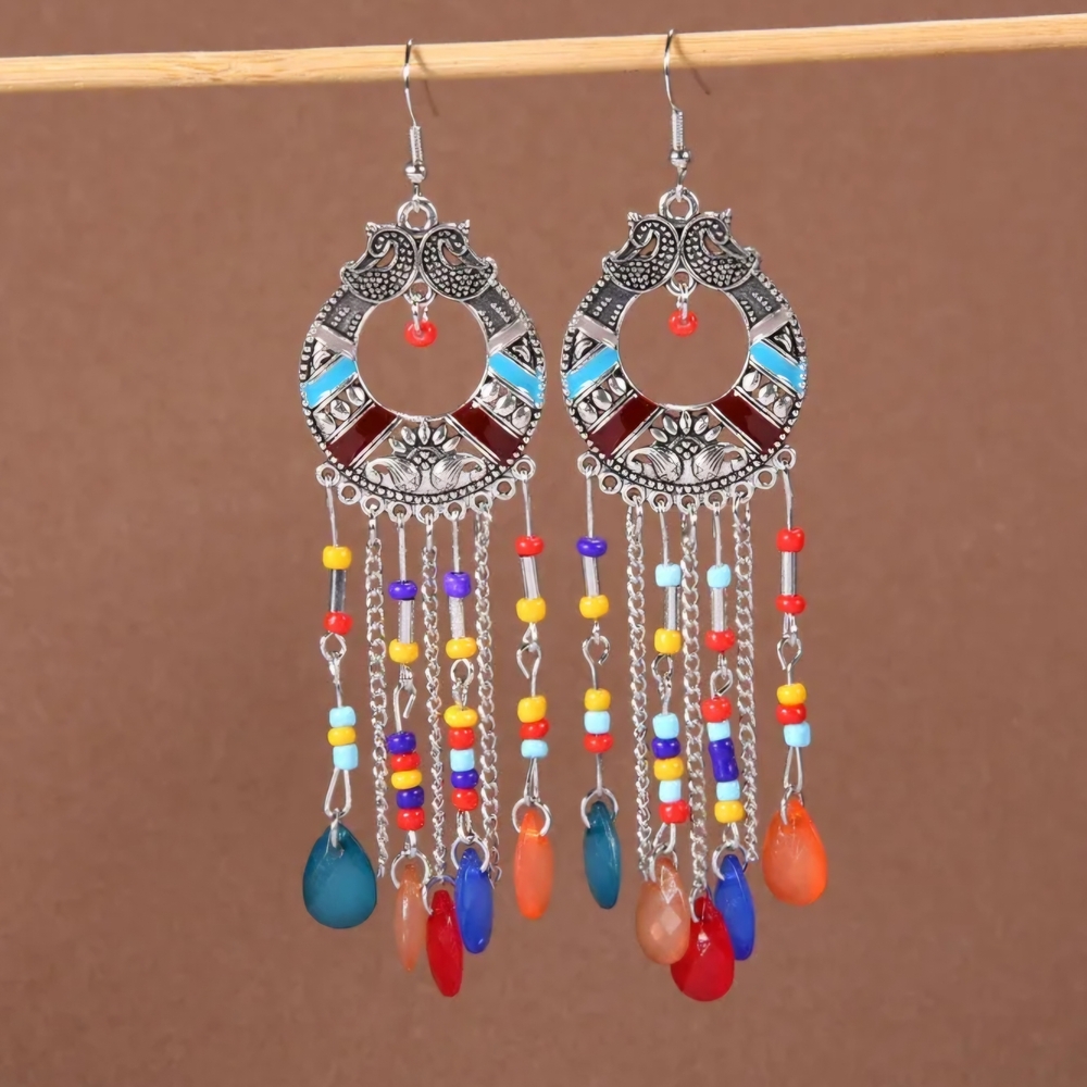 Boho Chandelier Earrings Multicolor